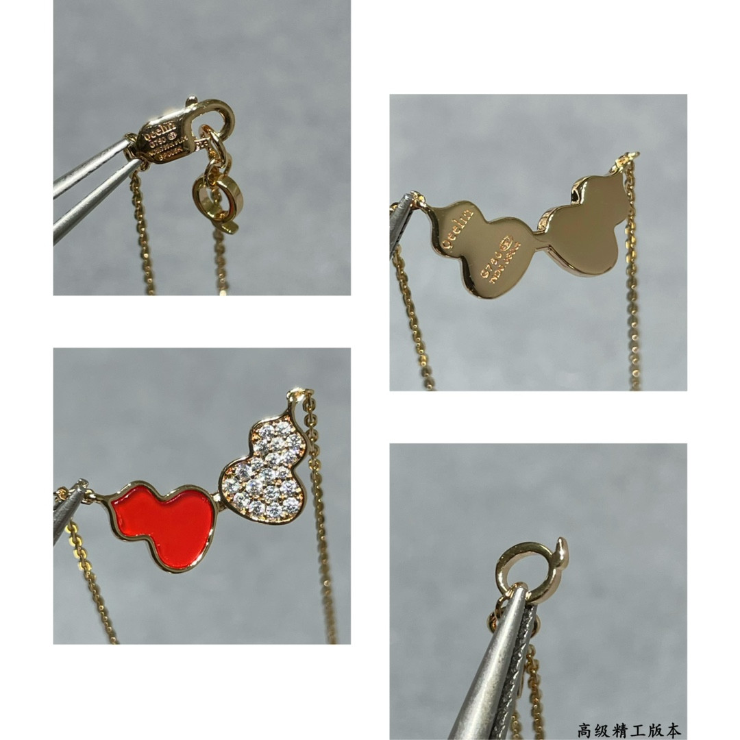 Qeelin Wulu Double Gourd Necklace