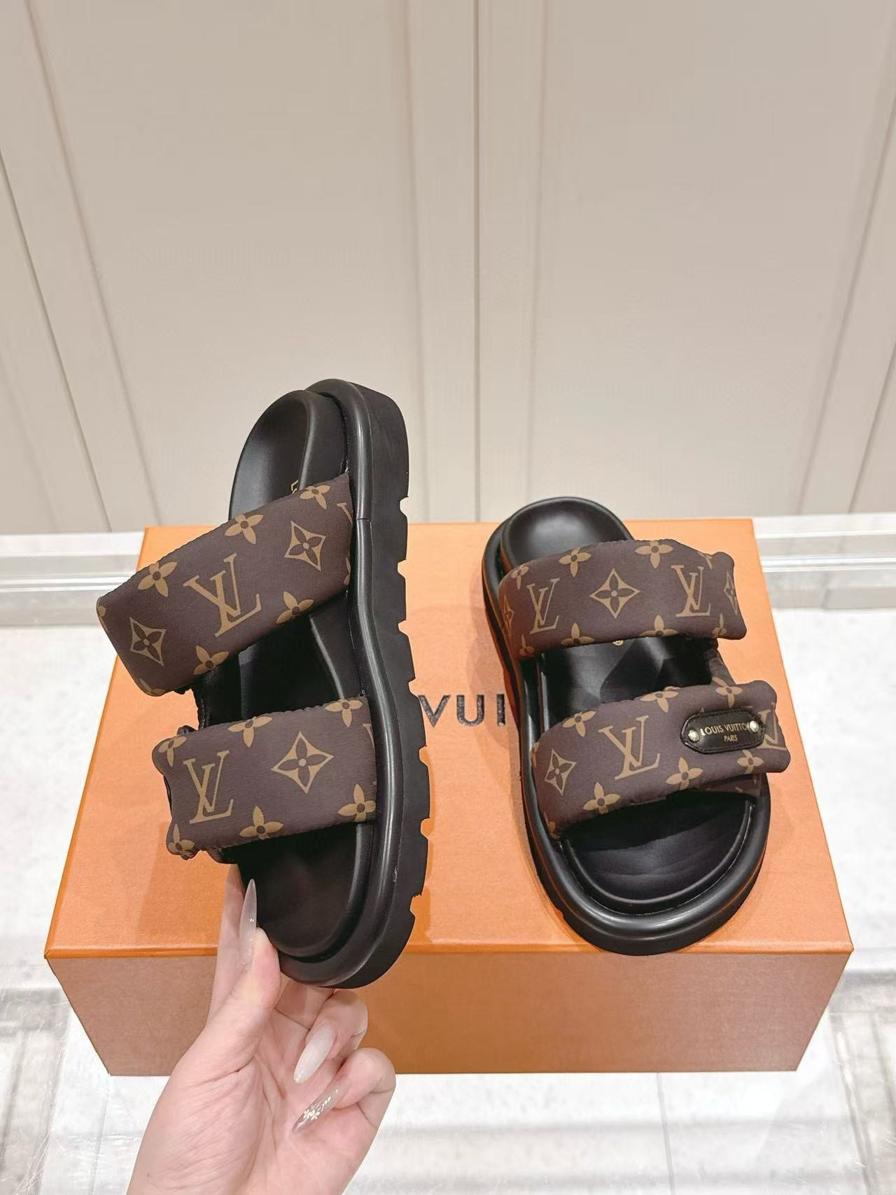 UA LV Pool Pillow Mules