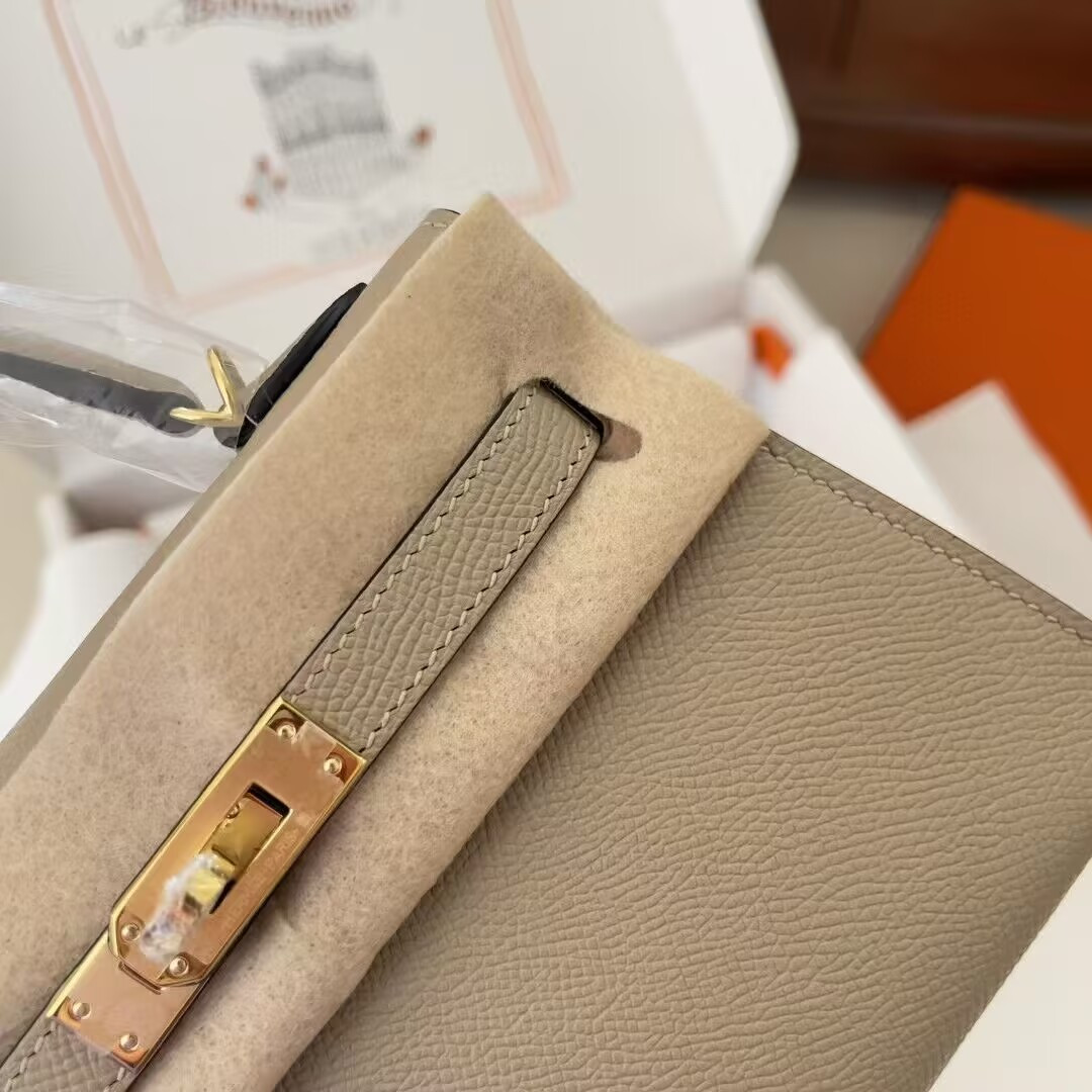 H**mes epsom handmade kelly mini 19