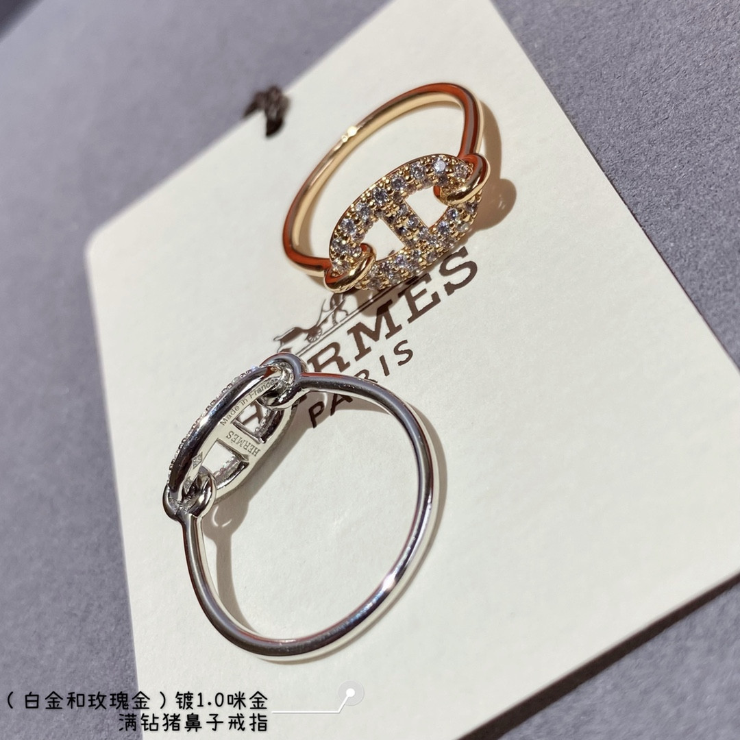 hermès farandole collier de chien full Di*m*nd ring