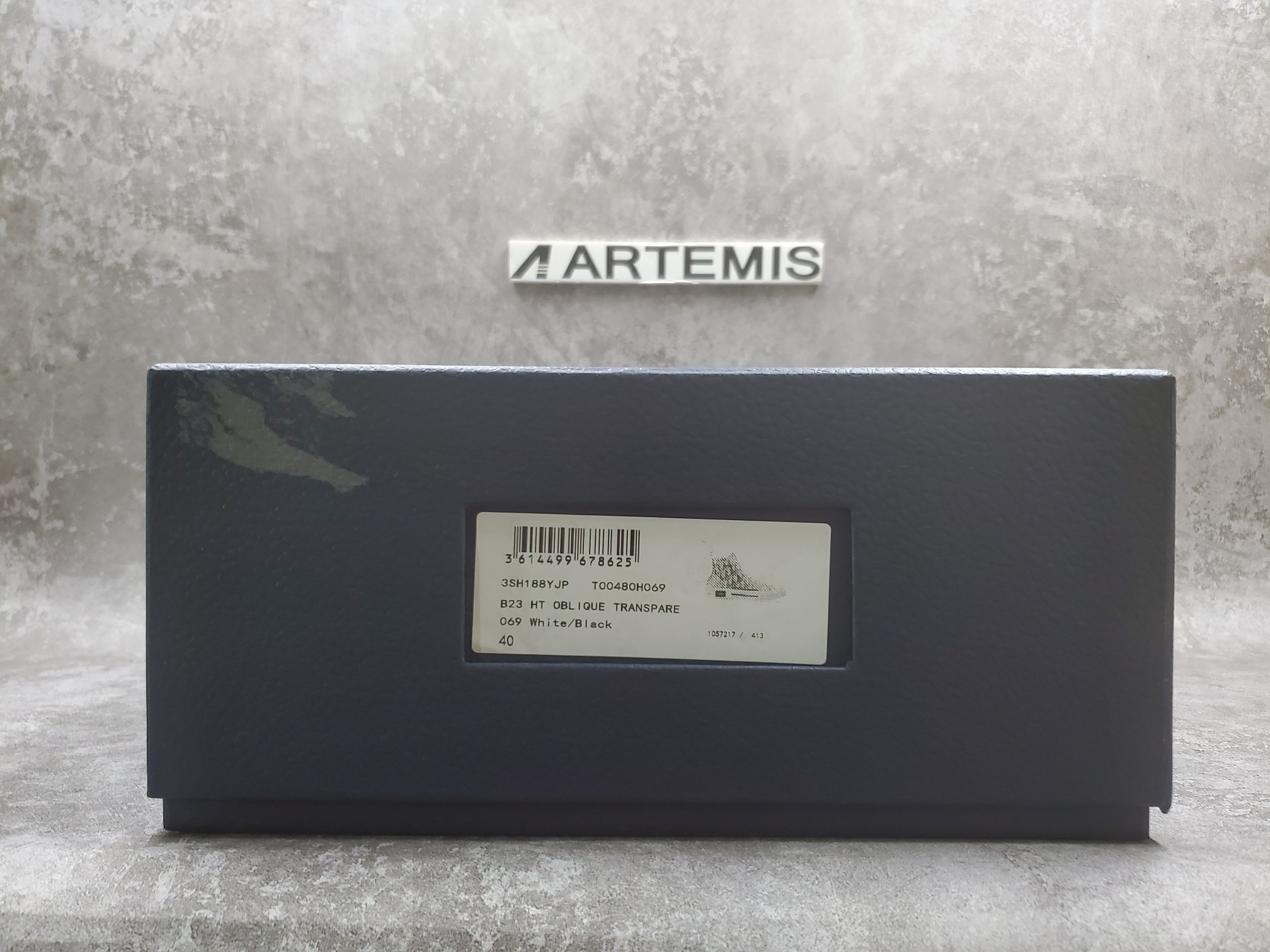 D*or b23 high top logo oblique