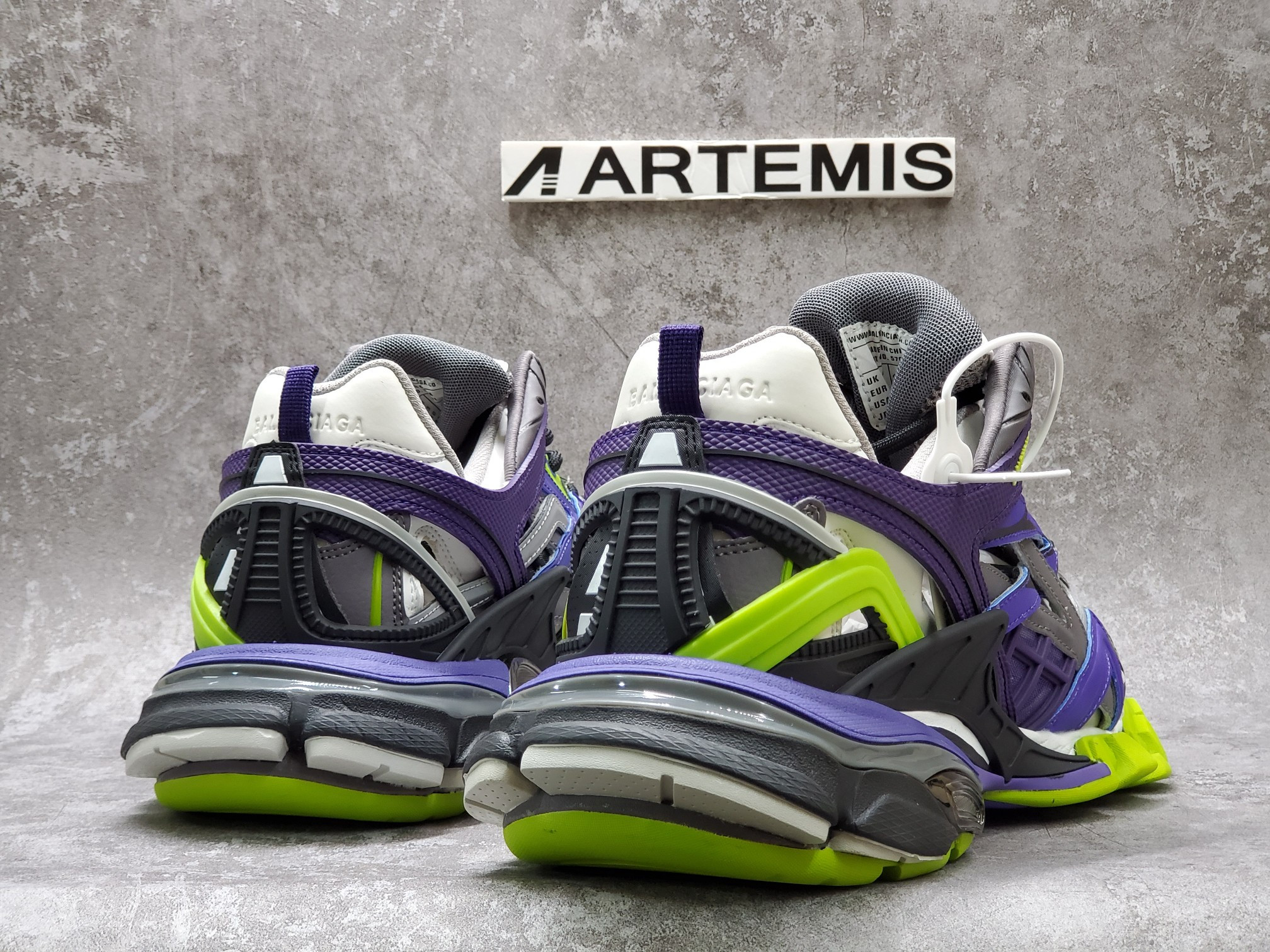 Balenciga Track 2 Trainer Purple Green