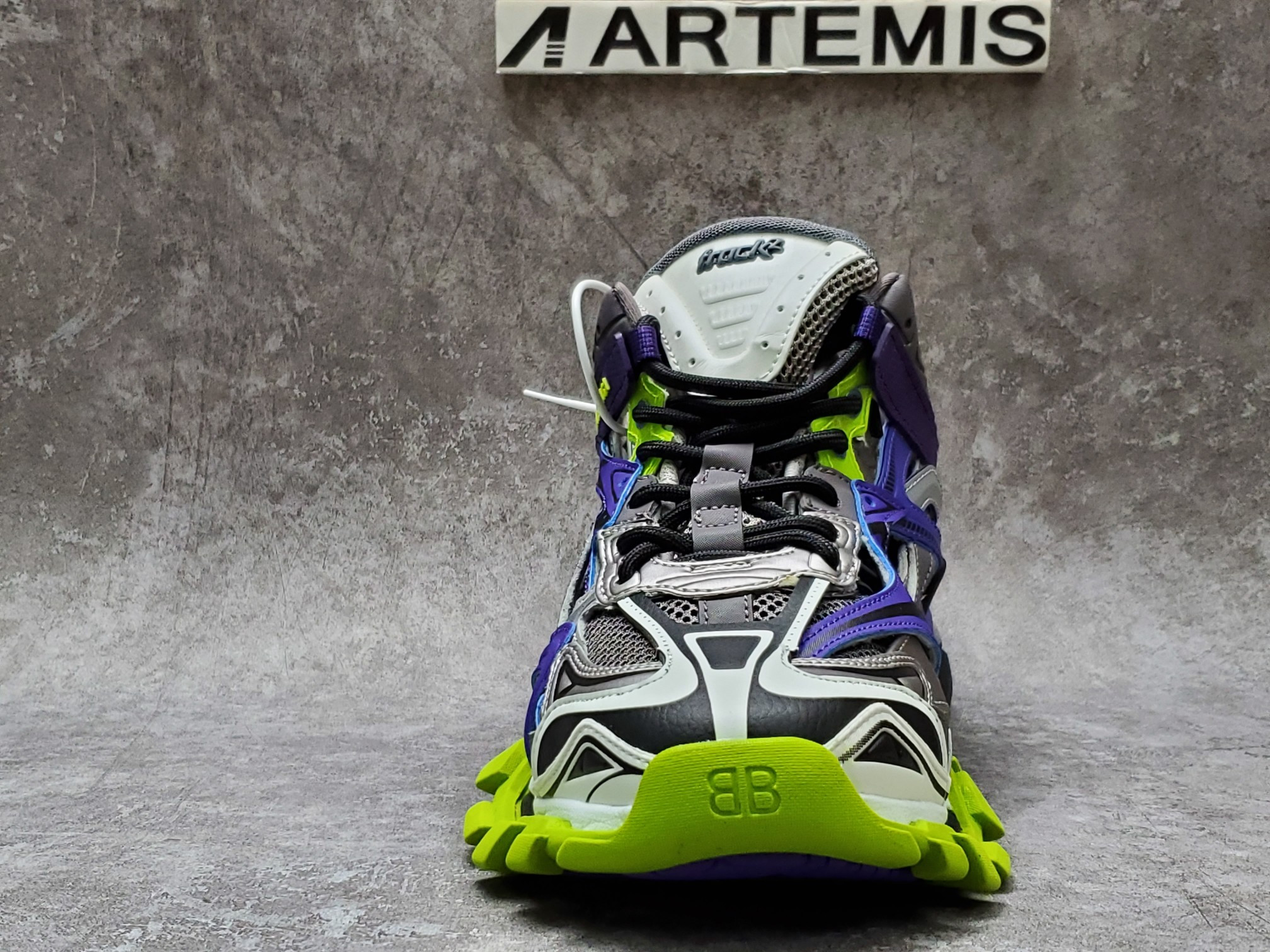 Balenciga Track 2 Trainer Purple Green