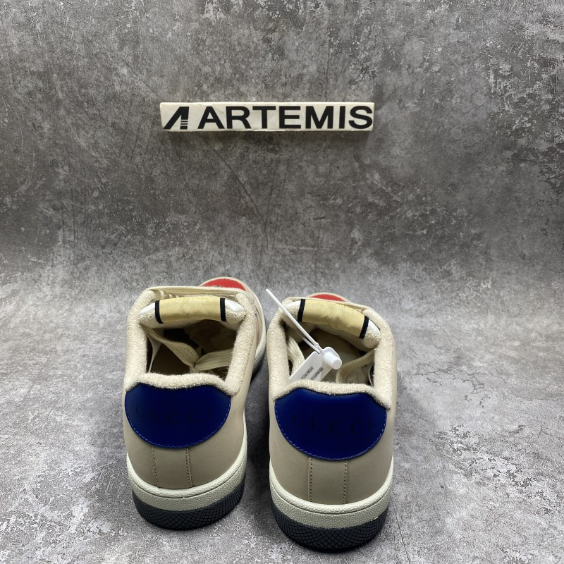 Screener Leather In Red and Blue