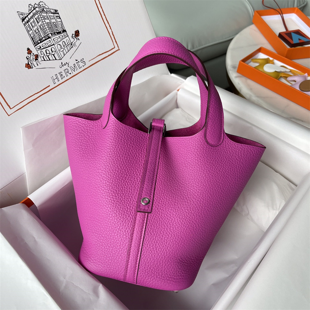 Hermès Picotin 18cm fluorescent purple without original box