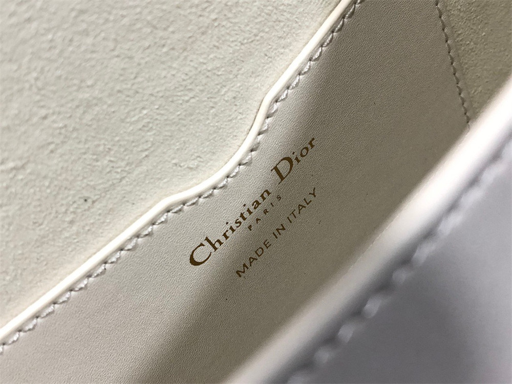 medium D*or bobby bag latte box calfskin