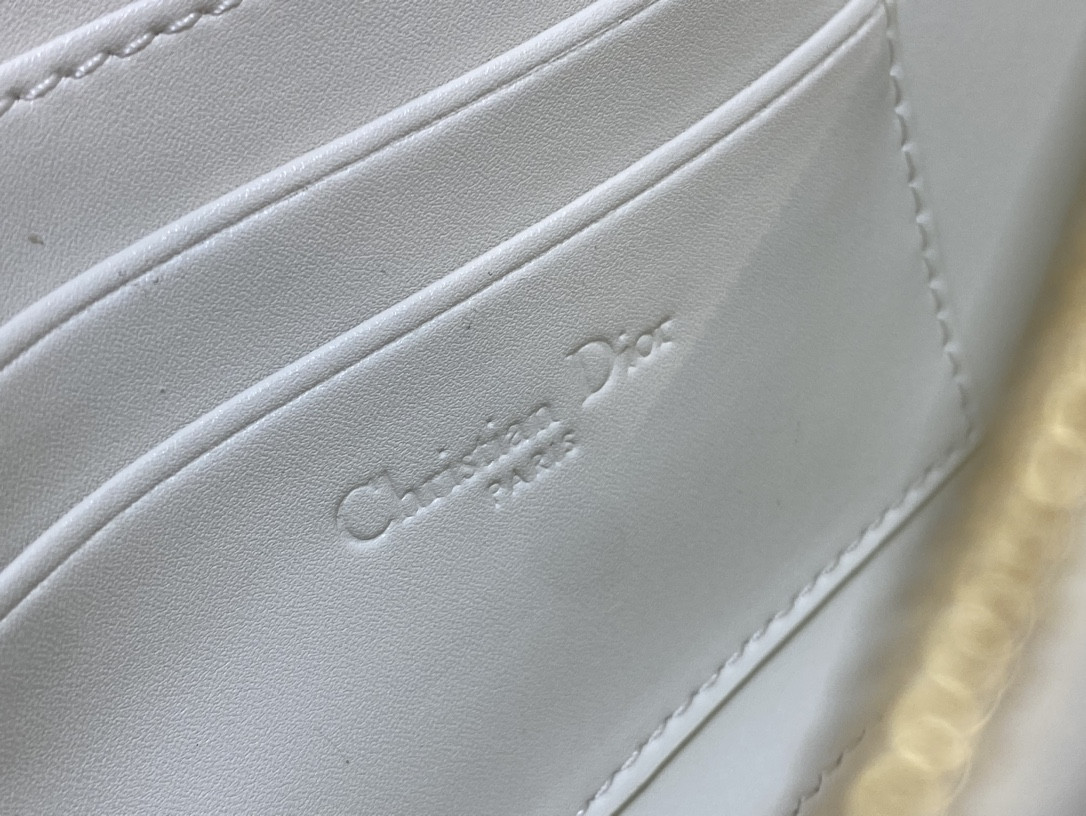 D*or mini D*or ange bag latte macrocannage calfskin 20 x 12 x 5 cm