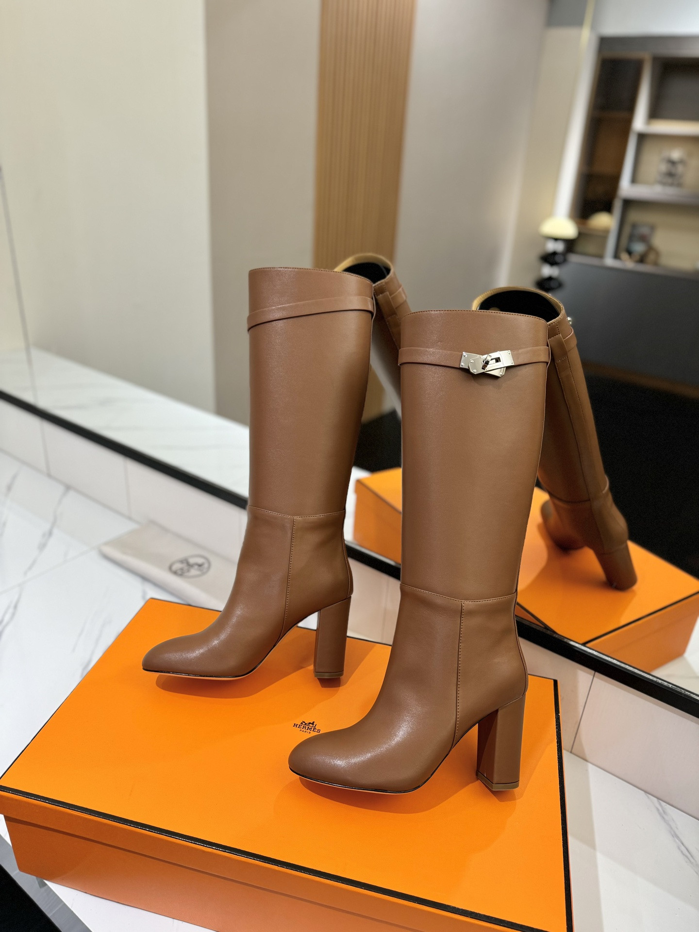 UA Hermès Jumping Boots (Heel height 8.5cm)